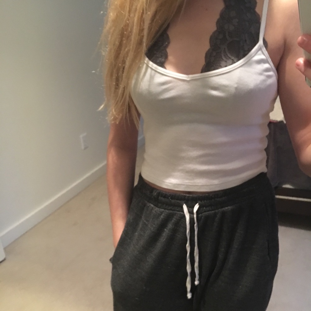 Simple white Brandy tank top